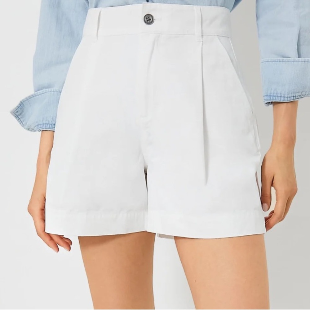 White Chino Wells Shorts